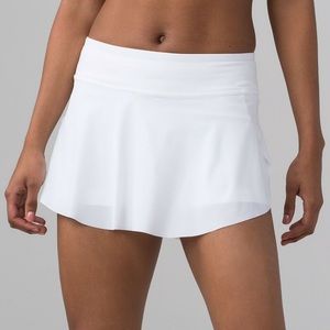 Lululemon Quick Pace White Skirt/Skort